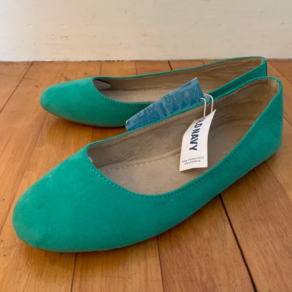 Bright Blue/Green Flats